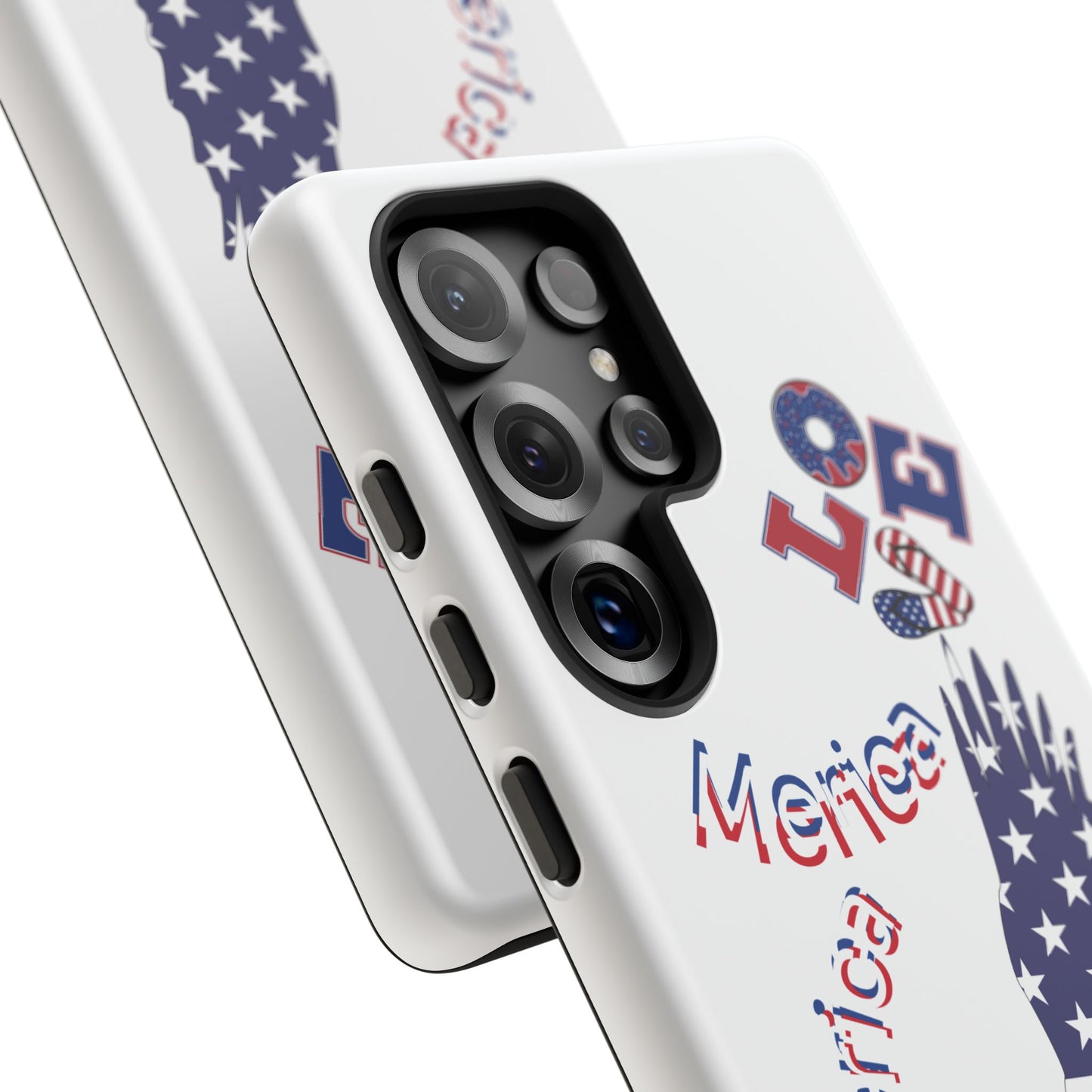 Patriotic Phone Case, Love America Design, American Flag Accessory, Perfect Gift for Veterans, Independence Day, Memorial Day