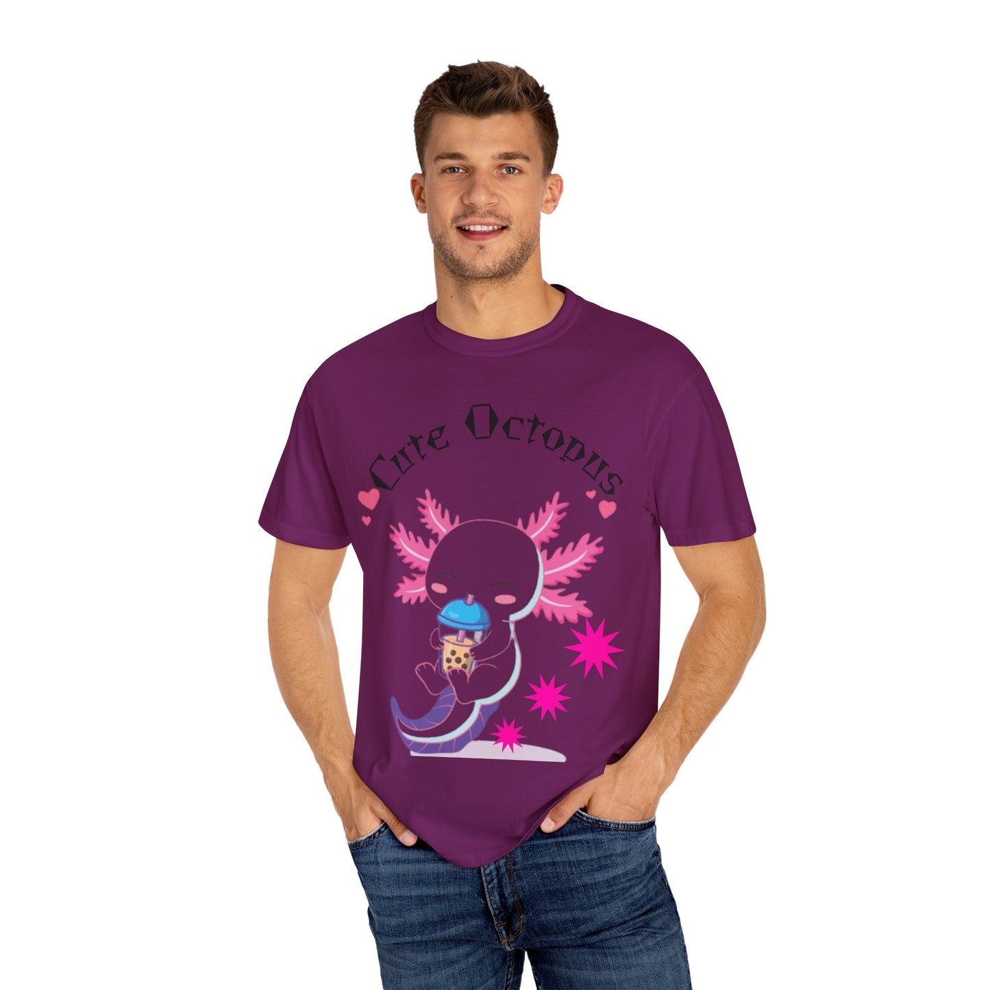 Cute Octopus Graphic T-Shirt, Unisex, Fun Gift, Casual Wear, Summer Style, Beach Vibes