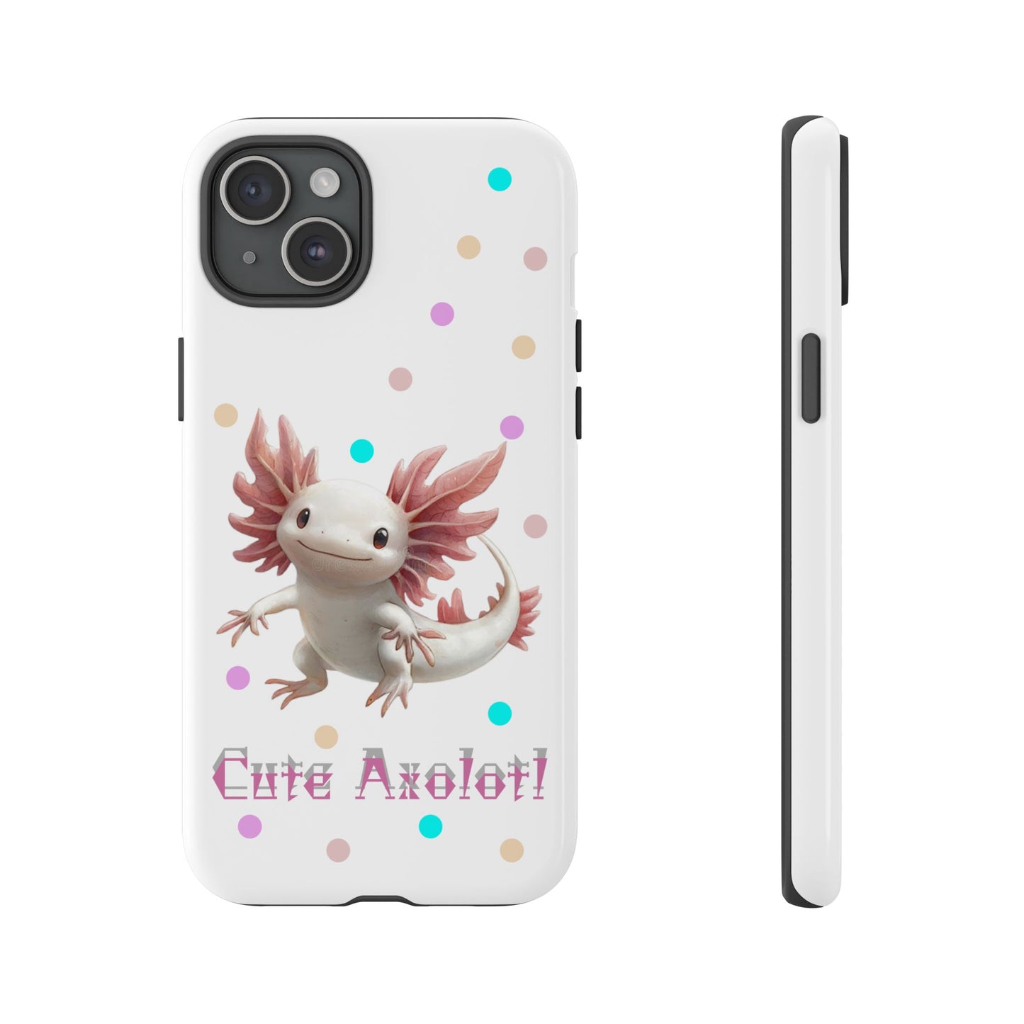 Cute Axolotl Phone Case, Kawaii Phone Cover, Gifts for Kids, Animal Lover Accessories, Cute Axolotl Design