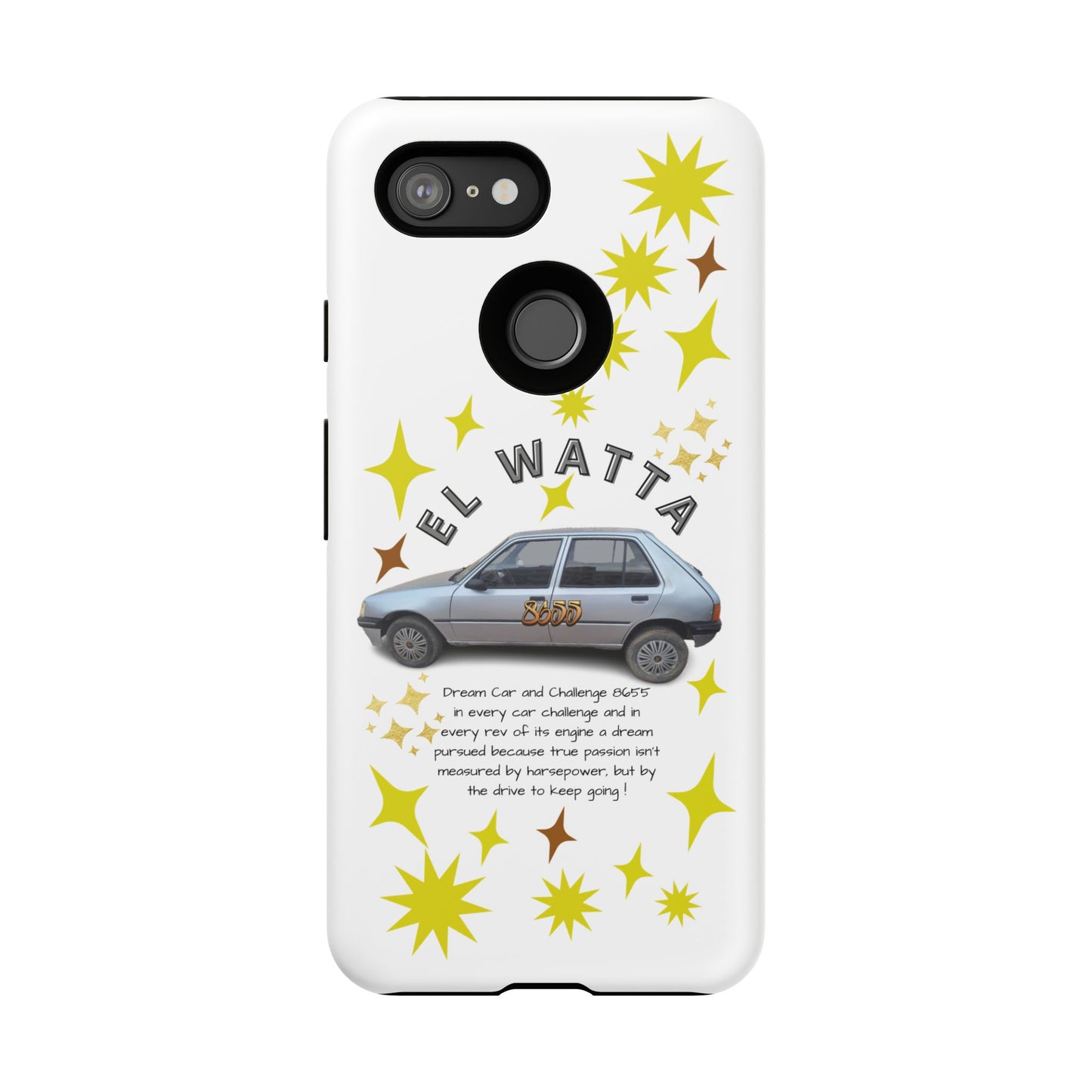 El Watta Phone Case - Retro Car Design, Tough Case, Unique Gift for Car Lovers, Funny Phone Accessory, Fun Birthday Present