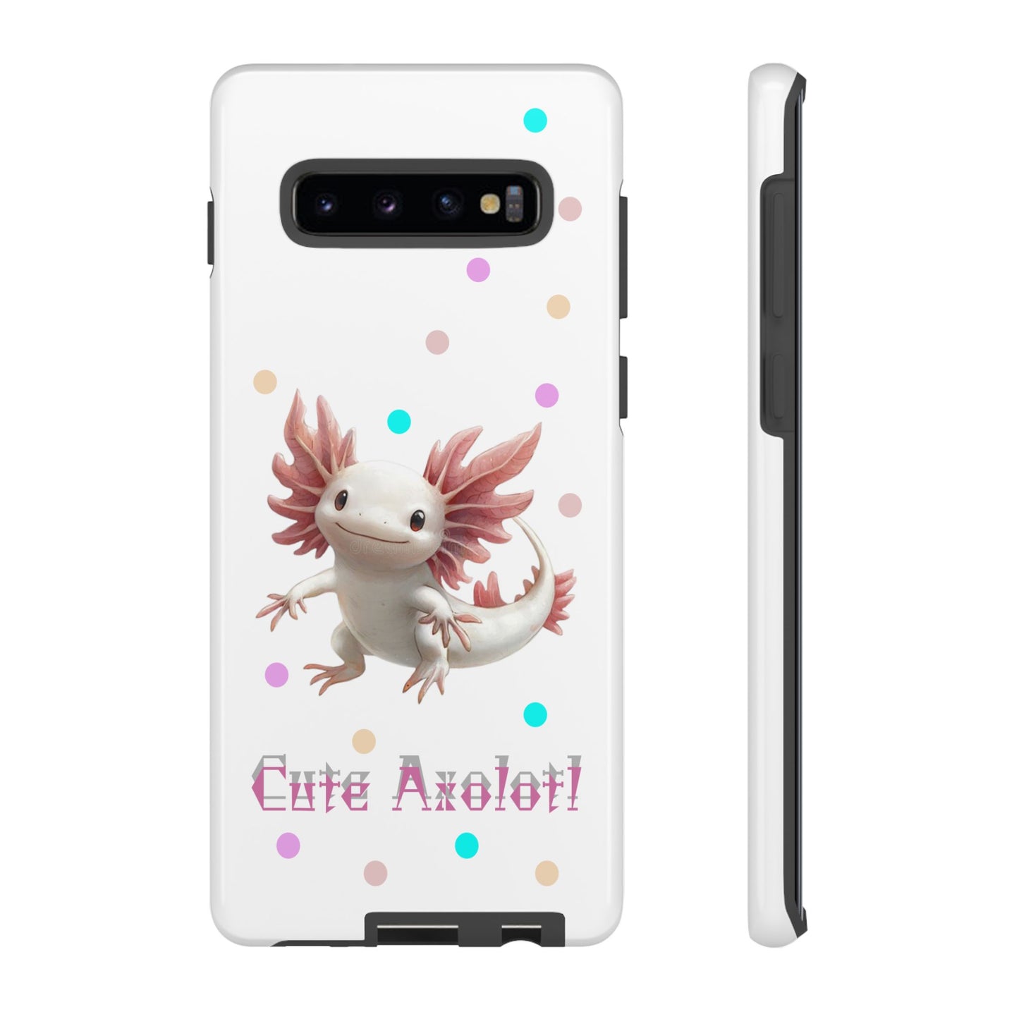 Cute Axolotl Phone Case, Kawaii Phone Cover, Gifts for Kids, Animal Lover Accessories, Cute Axolotl Design