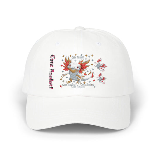 Cute Axolotl Dad Cap, Casual Cap for Animal Lovers, Gifts for Fathers, Summer Accessories, Trendy Dad Hat, Outdoor Wear