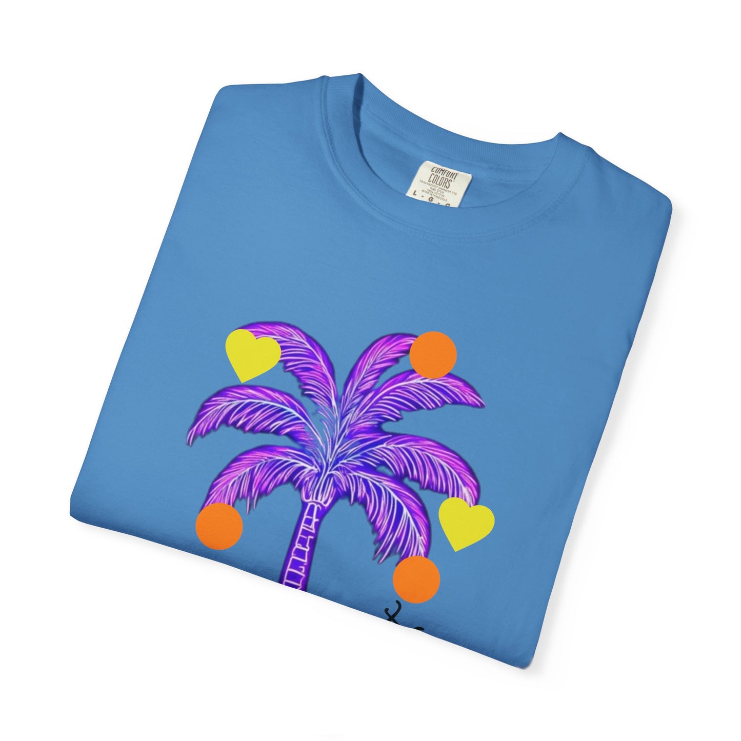 Vibrant Palm Tree Unisex T-Shirt, Casual Summer Wear, Gift for Beach Lovers, Fun Graphic Tee, Vacation Outfit, Artistic Summer Style