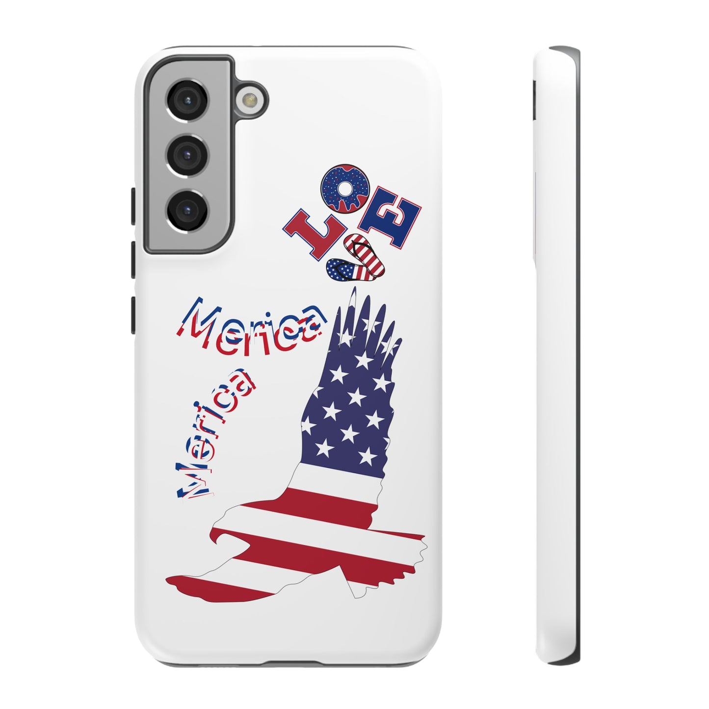 Patriotic Phone Case, Love America Design, American Flag Accessory, Perfect Gift for Veterans, Independence Day, Memorial Day