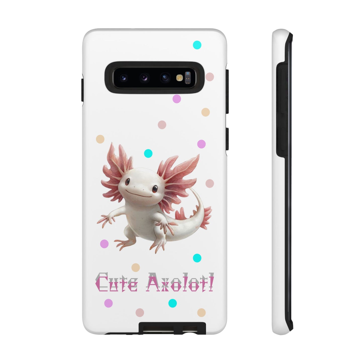 Cute Axolotl Phone Case, Kawaii Phone Cover, Gifts for Kids, Animal Lover Accessories, Cute Axolotl Design